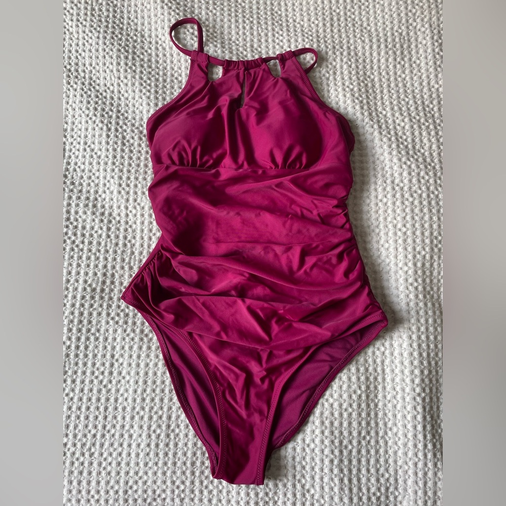 Berry one piece swimsuit